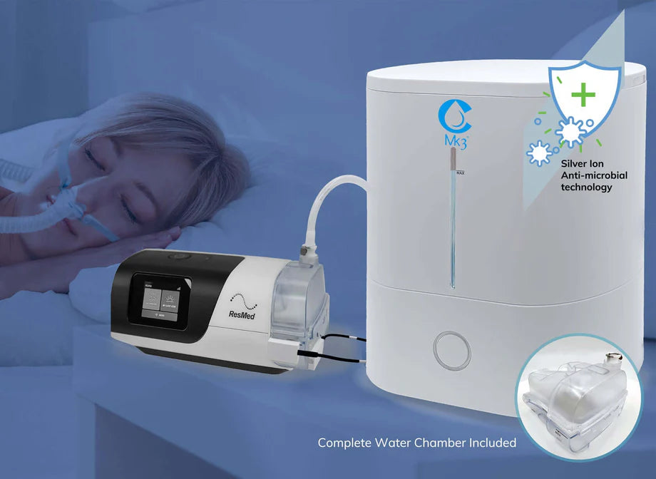 Système de remplissage automatique CSpring MK3® - Chambre à eau CPAP-BiPAP (compatible avec AirSense 10 et AirSense 11)